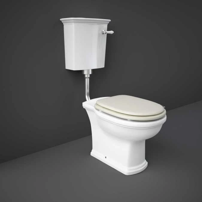 Washington Low Level Cistern And WC With Soft Close Seat Greige - RAK Ceramics 3 Washington Low Level Cistern And WC With Soft Close Seat Greige - RAK Ceramics