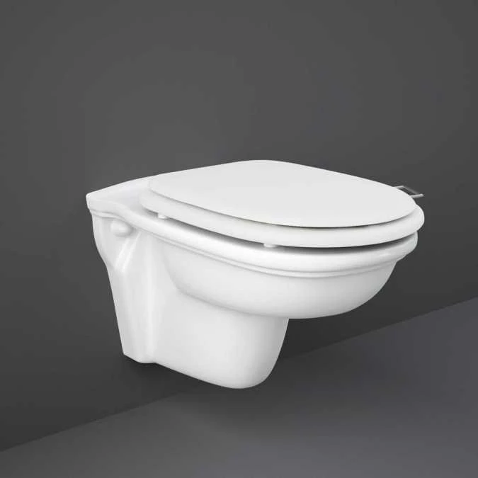 Washington Wall Hung Rimless WC With Soft Close Seat White - RAK Ceramics 3 Washington Wall Hung Rimless WC With Soft Close Seat White - RAK Ceramics