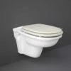 Washington Wall Hung Rimless WC With Soft Close Seat Greige - RAK Ceramics -Burlington Bath Shop WASWHPAN R505 1 1