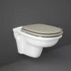 Washington Wall Hung Rimless WC With Soft Close Seat Cappuccino - RAK Ceramics 2 Washington Wall Hung Rimless WC With Soft Close Seat Cappuccino - RAK Ceramics -Burlington Bath Shop WASWHPAN R514 1