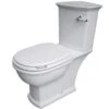 Washington Close Coupled Open Back Lever Flush WC With Soft Close Seat White - RAK Ceramics 2 Washington Close Coupled Open Back Lever Flush WC With Soft Close Seat White - RAK Ceramics -Burlington Bath Shop Washington White WC