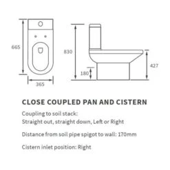 Watervale 650mm Vanity Unit & Close Coupled Toilet -Burlington Bath Shop Whistle cc tech 1