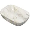 Otis Ceramic Washbowl 460 X 330mm - White Marble Effect