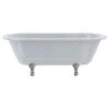 Burlington Windsor - Traditional Freestanding Bath - 1690mm -Burlington Bath Shop Windsor Double Ended 170cm classical feet chrome