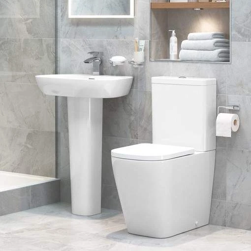 Ankam 4 Piece Set, Rimless Comfort Height Toilet & Basin 3 Ankam 4 Piece Set, Rimless Comfort Height Toilet & Basin