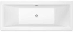 Asselby Square Double Ended Bath - 1800 X 800mm - NBA214 - Nuie -Burlington Bath Shop assleby baths v1 co1 2