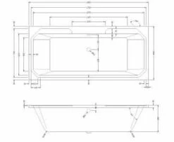Bayswater Bathurst 1800 X 800mm Double Ended Bath -Burlington Bath Shop bayb109 tech