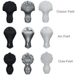 Burlington Bateau - Traditional Double Ended Freestanding Bath - 1640mm -Burlington Bath Shop burlington bath feet