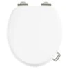 Burlington Matt White Wooden Traditional Toilet Seat Soft Closing - S45 -Burlington Bath Shop burlington matt white Seat s45