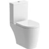 Campbell Rimless Close Coupled Open Back Toilet & Soft Closed Seat 2 Campbell Rimless Close Coupled Open Back Toilet & Soft Closed Seat -Burlington Bath Shop campbell toilet cutout1