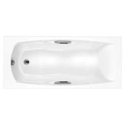 Carron Imperial 1400 X 700 Single Ended Bath With Twin Grips - Carronite