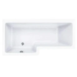 Carron Quantum 1500 X 700/850 Square Shower Bath - Carronite