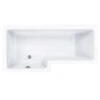 Carron Quantum 1500 X 700/850 Square Shower Bath - 5mm -Burlington Bath Shop carron quantum shower bathl left 2