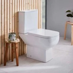 Choices 600 Open Back Close Coupled Toilet & Seat - Scudo 8 Choices 600 Open Back Close Coupled Toilet & Seat - Scudo -Burlington Bath Shop choices600