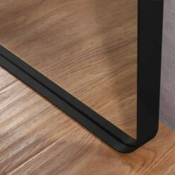 City Black Rectangular Mirror 500 X 750 - Origins Living -Burlington Bath Shop city mirror closeup black2 1