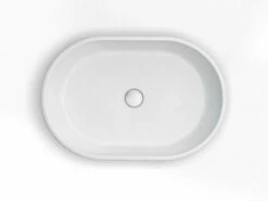Clearwater Formoso Gloss Clear Stone Countertop Basin - 550 X 350 - B1ACS 14 Clearwater Formoso Gloss Clear Stone Countertop Basin - 550 X 350 - B1ACS -Burlington Bath Shop clearwater basin formoso 2