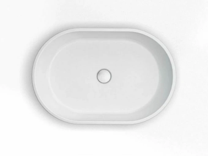 Clearwater Formoso Gloss Clear Stone Countertop Basin - 550 X 350 - B1ACS 8 Clearwater Formoso Gloss Clear Stone Countertop Basin - 550 X 350 - B1ACS - Image 6