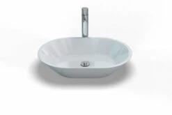 Clearwater Sontuoso Clear Stone Countertop Basin - 550 X 350 - B5ECS