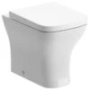 Crest Back To Wall Toilet & Wrapover Soft Close Seat 1 Crest Back To Wall Toilet & Wrapover Soft Close Seat -Burlington Bath Shop crest back to wall wc wraparound seat