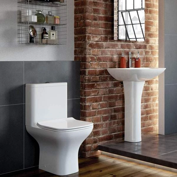 Crest 4 Piece Toilet & Basin Set 4 Crest 4 Piece Toilet & Basin Set - Image 2