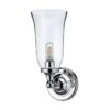 Burlington LED Bathroom Round Wall Light With Chrome Base & Clear Glass Vase Shade - ELBL14 -Burlington Bath Shop el bl14 off w900 h900