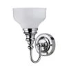 Burlington LED Bathroom Ornate Wall Light With Chrome Base & Opal Glass Shade - ELBL21 -Burlington Bath Shop el bl21 off w900 h900