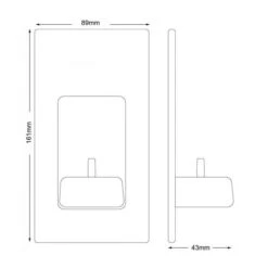 Proofvision In-Wall Electric Toothbrush Charger - Oral B/Braun -Burlington Bath Shop electric toothbrush charger dimensions 1 1 1 1 1 1