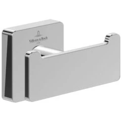 Villeroy & Boch Elements Striking Double Robe Hook Chrome