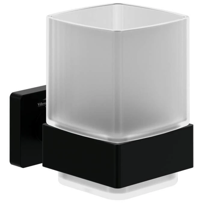 Villeroy & Boch Elements Striking Tumbler & Holder Matt Black 3 Villeroy & Boch Elements Striking Tumbler & Holder Matt Black