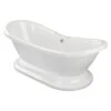 Gressingham 1760mm Freestanding Boat Bath - White -Burlington Bath Shop gressingham 1