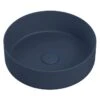 Gressingham 355mm Ceramic Round Washbowl & Waste - Matt Deep Blue -Burlington Bath Shop gressingham 355mm washbowl blue