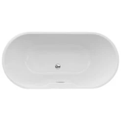 Havanna 1550mm Freestanding Bath - White -Burlington Bath Shop havana freestanding