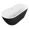 Havanna 1655mm Freestanding Black Double Ended Bath -Burlington Bath Shop havana freestanding black