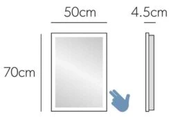 HIB Globe 50 Ambient LED Bathroom Mirror -Burlington Bath Shop hib globe 50 tech