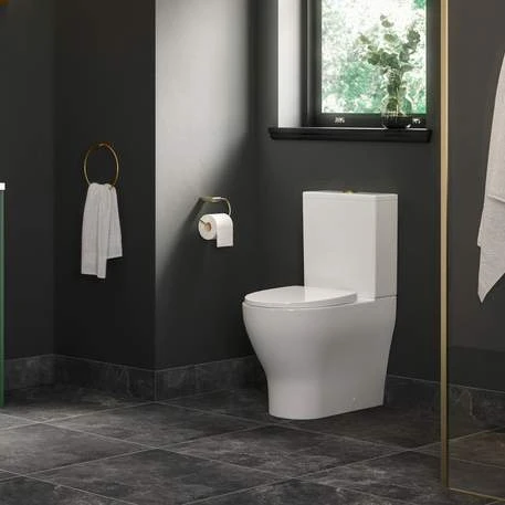 Idegem Rimless Close Coupled Fully Shrouded Toilet & Soft Close Seat 4 Idegem Rimless Close Coupled Fully Shrouded Toilet & Soft Close Seat - Image 2