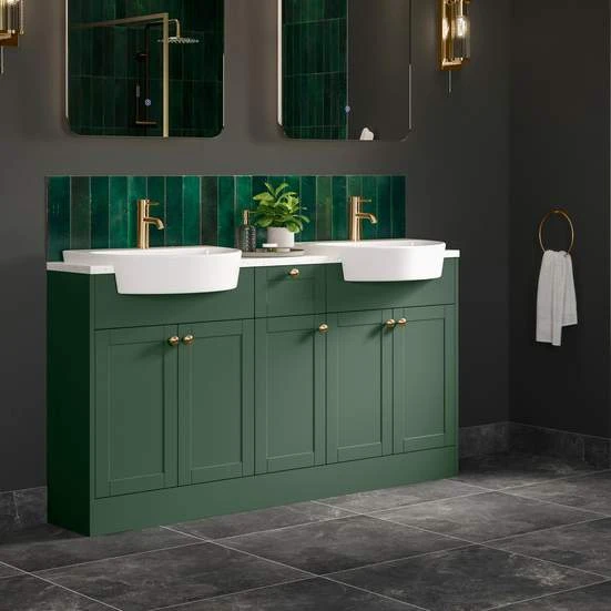 Idegem 555x435mm 1TH Semi Recessed Basin 4 Idegem 555x435mm 1TH Semi Recessed Basin - Image 2