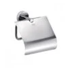 Inda Gealuna Toilet Roll Holder With Cover In Chrome - A10260 -Burlington Bath Shop inda gealuna a10260 1