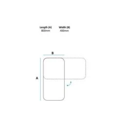 HIB Jazz Bathroom Mirror With Bevelled Edge - 76029800 -Burlington Bath Shop jazz mirror drawing 1