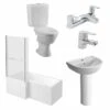 Vitra Milton Sommer L Shaped Shower Bath Bathroom Suite -Burlington Bath Shop milton sommer suite