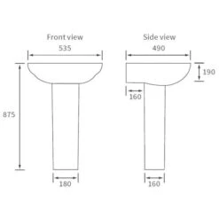Muscovy Bathroom Suite, Basin, Toilet & 1700mm Bath -Burlington Bath Shop muscovy basin ped tech