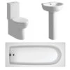 Muscovy Bathroom Suite, Basin, Toilet & 1700mm Bath 1 Muscovy Bathroom Suite, Basin, Toilet & 1700mm Bath -Burlington Bath Shop muscovy suite se