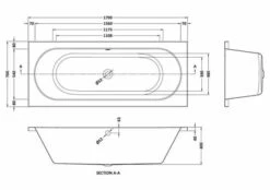 Otley Round Double Ended Bath - 1700 X 700mm - NBA509 - Nuie 7 Otley Round Double Ended Bath - 1700 X 700mm - NBA509 - Nuie -Burlington Bath Shop nba509 baths v3 ld