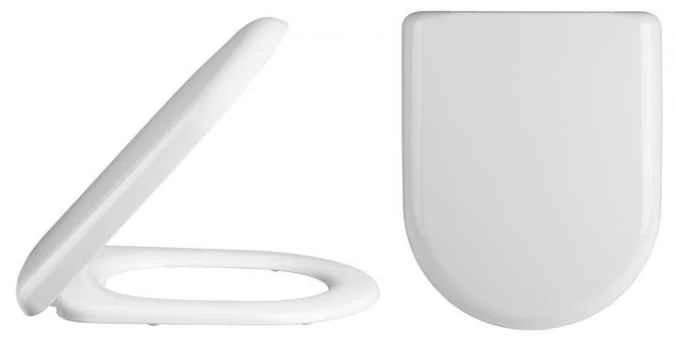 Luxury D Shape Soft Close Toilet Seat With Top Fix - White - Nuie 4 Luxury D Shape Soft Close Toilet Seat With Top Fix - White - Nuie - Image 2