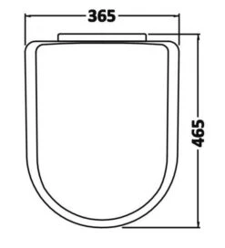 Luxury D Shape Soft Close Toilet Seat With Top Fix - White - Nuie 7 Luxury D Shape Soft Close Toilet Seat With Top Fix - White - Nuie -Burlington Bath Shop nts002 seats v2 ld