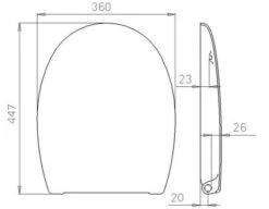 Luxury Soft Close Toilet Seat - Quick Release - NTS006 - Nuie -Burlington Bath Shop nts006 ceramics v1 ld1
