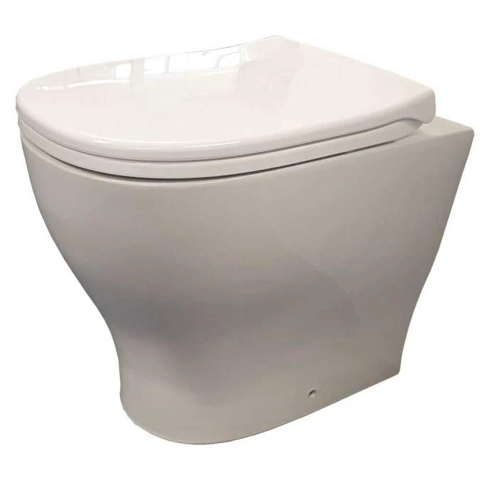 Nuvo Rimless Back To Wall Toilet & Seat - Scudo 3 Nuvo Rimless Back To Wall Toilet & Seat - Scudo