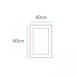 HIB Olivia - Bathroom Mirror 400mm -Burlington Bath Shop olivia mirror spec