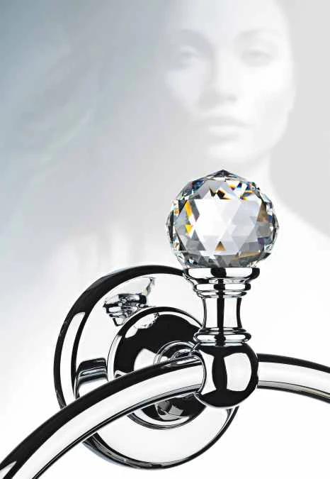 Oriental Crystal Towel Ring - Chrome, Gold Or Black Chrome - Origins Living 6 Oriental Crystal Towel Ring - Chrome, Gold Or Black Chrome - Origins Living - Image 4