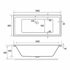 Beaufort Portland 1800 X 800 Beauforte Reinforced Double Ended Bath 9 Beaufort Portland 1800 X 800 Beauforte Reinforced Double Ended Bath -Burlington Bath Shop portland de 1800x800 tech 1