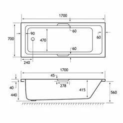 Beaufort Portland 1700 X 700 Beauforte Reinforced Bath With Grips -Burlington Bath Shop portland se tg 1700x700 tech 1